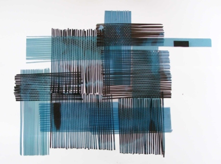 Blue recording, 110 x 80 cm, 2014